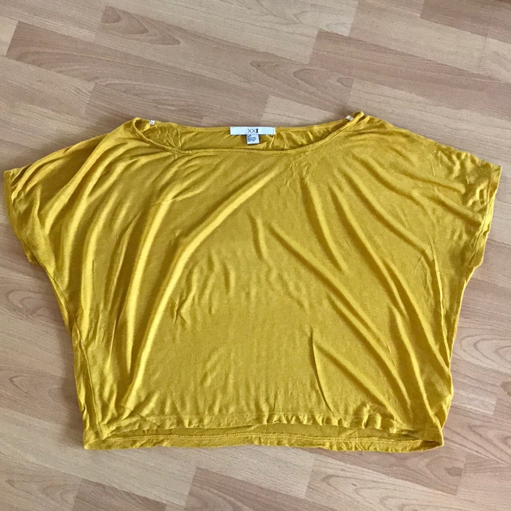 Yellow crop top